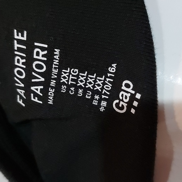 Gap ladies XXL long sleeve black pull over top - Picture 4 of 4